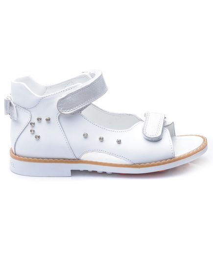 Босоніжки для дівчаток Theo Leo білого кольору, Колір: білий, Розмір: 26, зображення 2