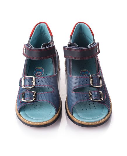 Босоніжки для хлопчиків Theo Leo синього кольору, Колір: синій, Розмір: 23, зображення 3