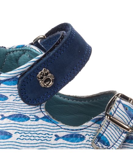 Босоніжки для хлопчиків Theo Leo блакитного кольору, Колір: синій /мікс, Розмір: 21, зображення 3