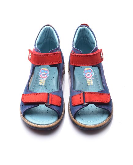 Босоножки для мальчиков Theo Leo синего и красного цветов, Цвет: синій/червоний, Размер: 25, изображение 3