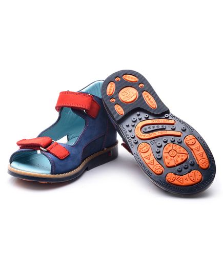 Босоножки для мальчиков Theo Leo синего и красного цветов, Цвет: синій/червоний, Размер: 25, изображение 2