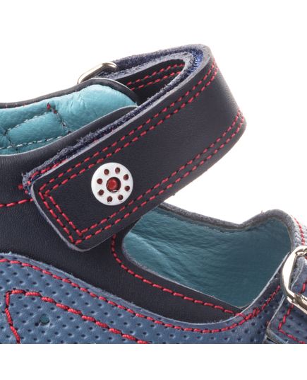 Босоніжки для хлопчиків Theo Leo синього кольору, Колір: синій, Розмір: 23, зображення 5