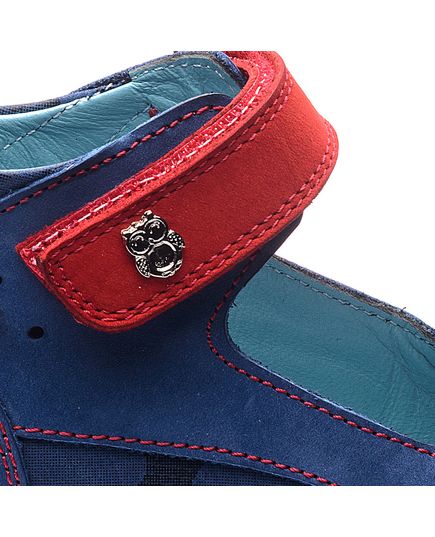 Босоножки для мальчиков Theo Leo синего и красного цветов, Цвет: синій/червоний, Размер: 25, изображение 4