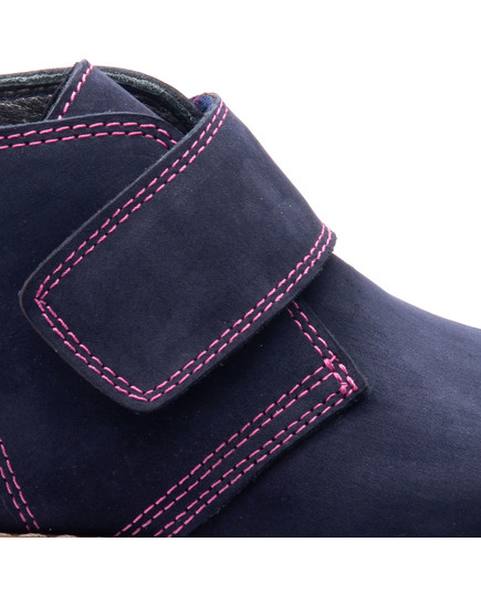 Ботинки для девочек Theo Leo синего цвета, Цвет: синій/рожевий, Размер: 18, изображение 3