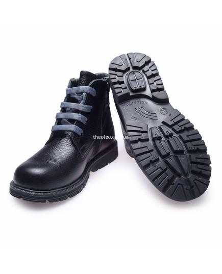 Ботинки для мальчиков Theo Leo черного цвета, Цвет: чорний, Размер: 22, изображение 2
