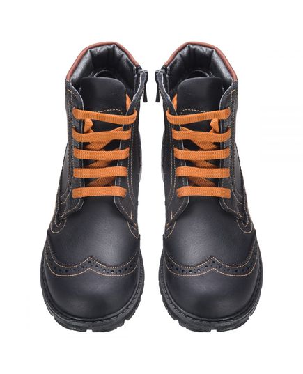 Ботинки для мальчиков Theo Leo черного цвета, Цвет: чорний, Размер: 21, изображение 4