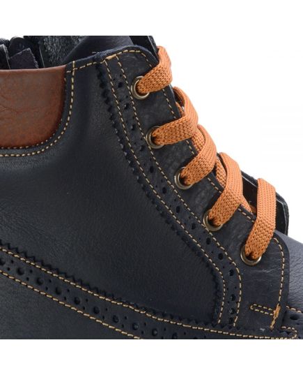 Ботинки для мальчиков Theo Leo черного цвета, Цвет: чорний, Размер: 21, изображение 3