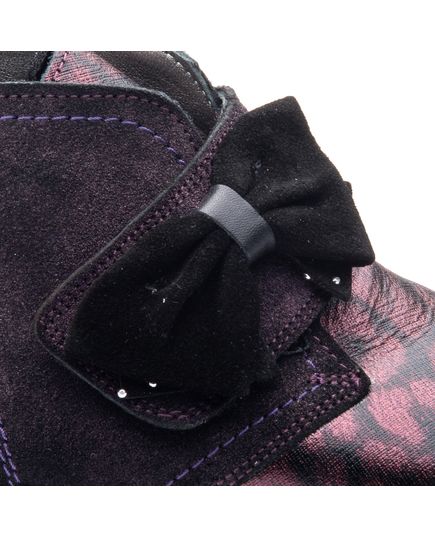 Ботинки для девочек Theo Leo фиолетового цвета, Цвет: фіолетовий принт, Размер: 23, изображение 4