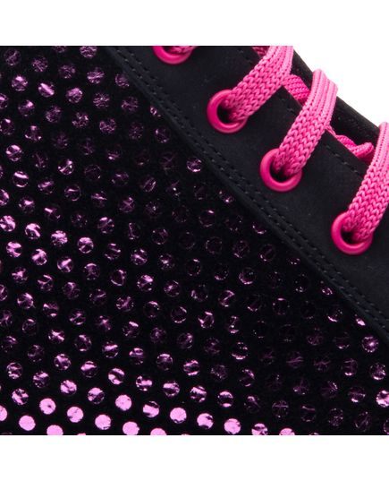 Ботинки для девочек Theo Leo черного и розового цветов, Цвет: чорний/рожевий, Размер: 26, изображение 4