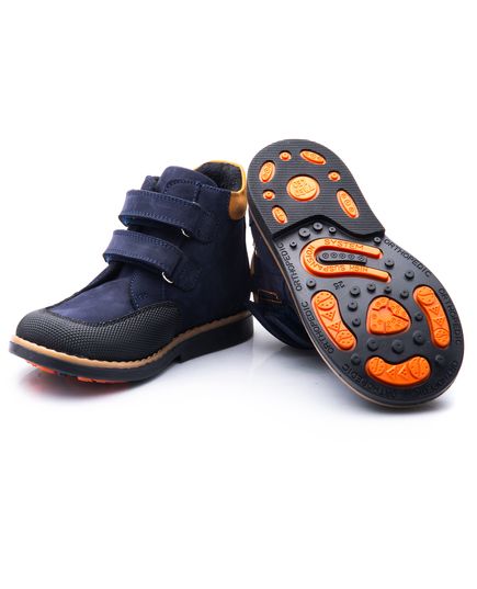 Ботинки для мальчиков Theo Leo синего цвета, Цвет: синій/помаранчевий, Размер: 19, изображение 5