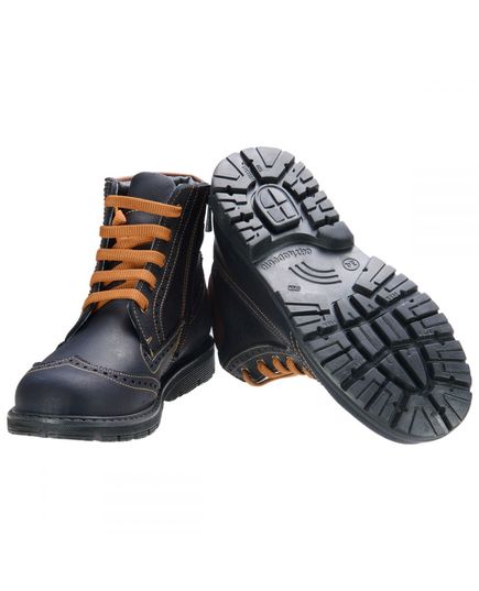 Ботинки для мальчиков Theo Leo черного цвета, Цвет: чорний, Размер: 21, изображение 2