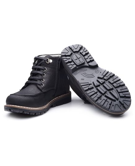 Ботинки для мальчиков Theo черного цвета, Цвет: чорний, Размер: 24, изображение 2