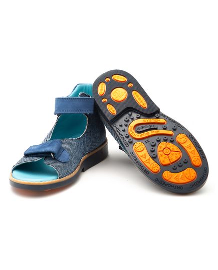 Босоніжки для хлопчиків Theo Leo синього кольору, Колір: синій, Розмір: 31, зображення 2