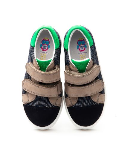 Мокасины для мальчиков Theo Leo разноцветные, Цвет: чорний/капучіно, Размер: 22, изображение 2