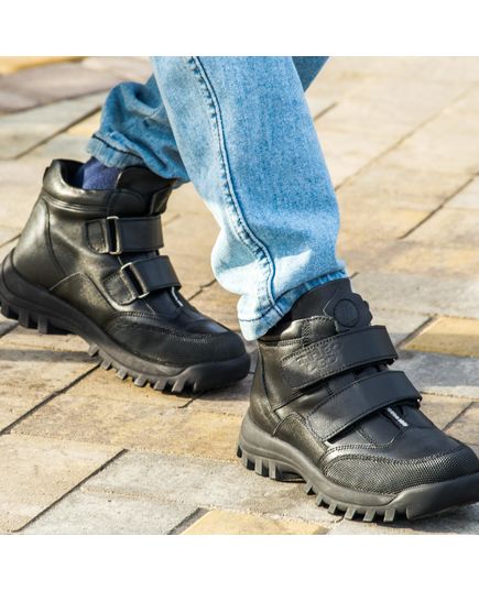 Ботинки для мальчиков 1014, Цвет: чорний, Размер: 26, изображение 4