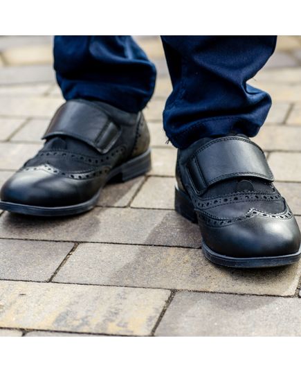 Туфлі для хлопчиків Theo Leo чорного кольору, Колір: чорний, Розмір: 31, зображення 5