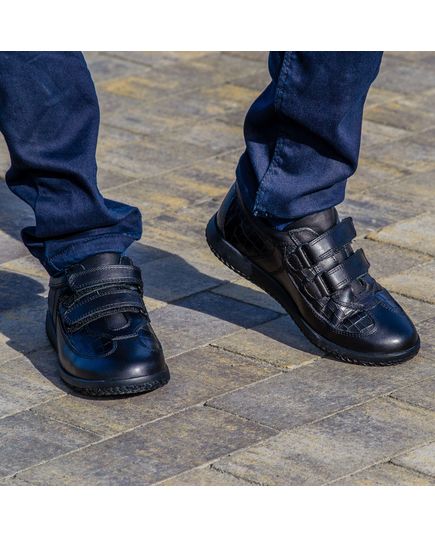 Мокасины для мальчиков Theo Leo черного цвета, Цвет: чорний, Размер: 36, изображение 2