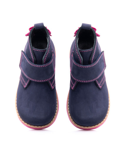 Ботинки для девочек Theo Leo синего цвета, Цвет: синій/рожевий, Размер: 18, изображение 4
