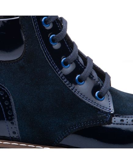 Ботинки для девочек Theo Leo темно-синего цвета, Цвет: т.синій, Размер: 21, изображение 5