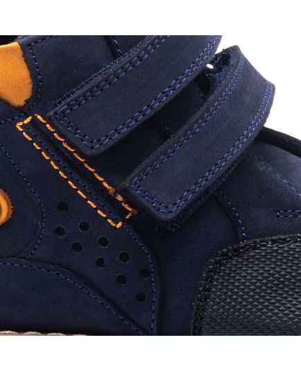 Ботинки для мальчиков Theo Leo синего цвета, Цвет: синій/помаранчевий, Размер: 19, изображение 4