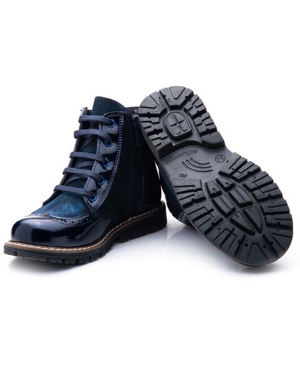 Ботинки для девочек Theo Leo темно-синего цвета, Цвет: т.синій, Размер: 21, изображение 2