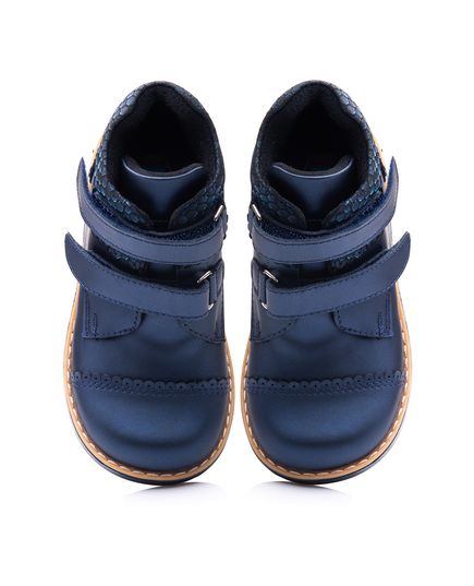 Черевики для дівчат Theo Leo темно-синього кольору, Колір: т.синій, Розмір: 19, зображення 3