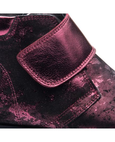 Ботинки для девочек Theo Leo бордового цвета, Цвет: бордовий, Размер: 39, изображение 4