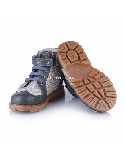 Ботинки для девочек Theo Leo серого цвета, Цвет: сірий/св.сірий, Размер: 26, изображение 2