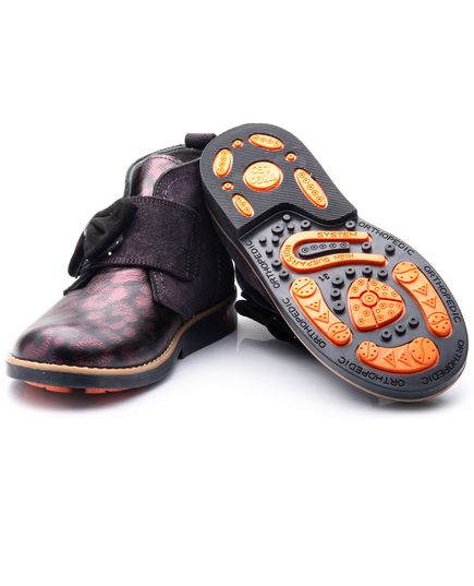 Ботинки для девочек Theo Leo фиолетового цвета, Цвет: фіолетовий принт, Размер: 23, изображение 2