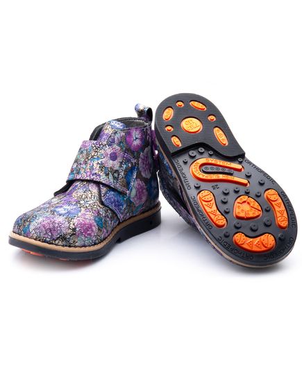 Черевики для дівчат Theo Leo мікс кольорів, Колір: квітковий принт, Розмір: 18, зображення 4