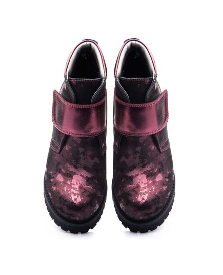 Ботинки для девочек Theo Leo бордового цвета, Цвет: бордовий, Размер: 39, изображение 3