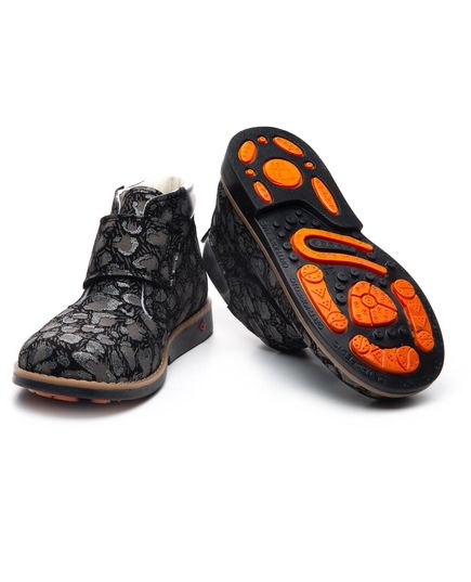 Ботинки для девочек Theo Leo черного цвета, Цвет: чорний/леопард, Размер: 21, изображение 3