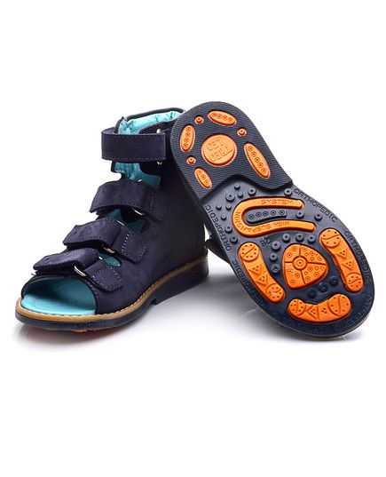 Ортопедичні босоніжки для хлопчиків Theo Leo темно-синього кольору, Колір: т.синій, Розмір: 21, зображення 2