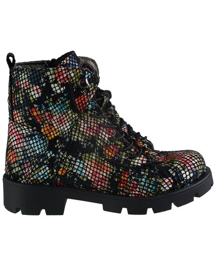 Ботинки для девочек Theo Leo разноцветные, Цвет: черный/цветок, Размер: 27, изображение 5