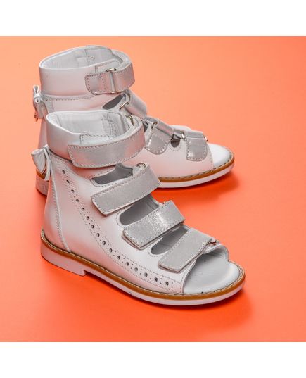 Ортопедические босоножки для девочек Theo Leo белого цвета, Цвет: білий, Размер: 31, изображение 2