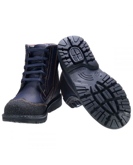 Ботинки для мальчиков Theo Leo темно-синего цвета, Цвет: т.синій, Размер: 21, изображение 2