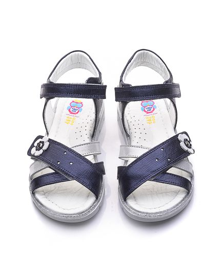 Сандалі для дівчаток Theo Leo синього кольору, Колір: синій/білий, Розмір: 28, зображення 4