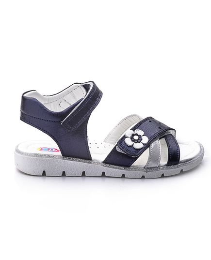 Сандалі для дівчаток Theo Leo синього кольору, Колір: синій/білий, Розмір: 28, зображення 5