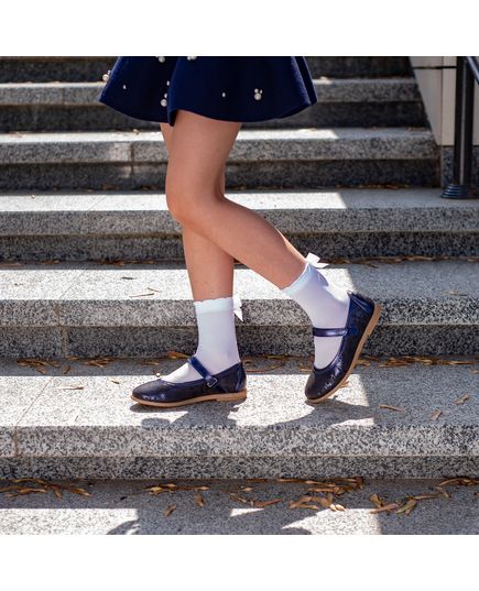 Туфлі для дівчаток Theo Leo синього кольору, Колір: чорний/синій прінт, Розмір: 35, зображення 5