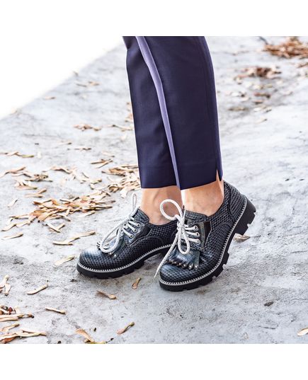 Туфлі для дівчаток Theo Leo сірого кольору, Колір: сірий, Розмір: 37, зображення 4