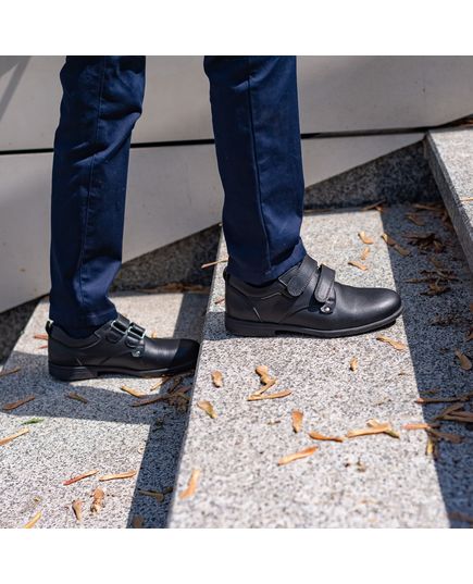 Туфли для мальчиков Theo Leo черного цвета, Цвет: чорний, Размер: 37, изображение 2