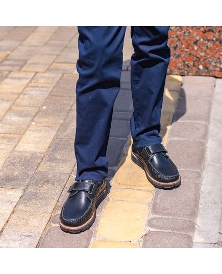 Туфлі для хлопчиків Theo Leo чорного кольору, Колір: чорний, Розмір: 40, зображення 2