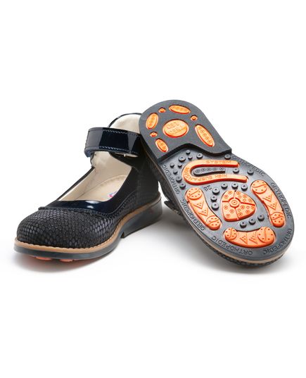 Туфлі для дівчаток Theo Leo темно-синього кольору, Колір: т.синій, Розмір: 35, зображення 5