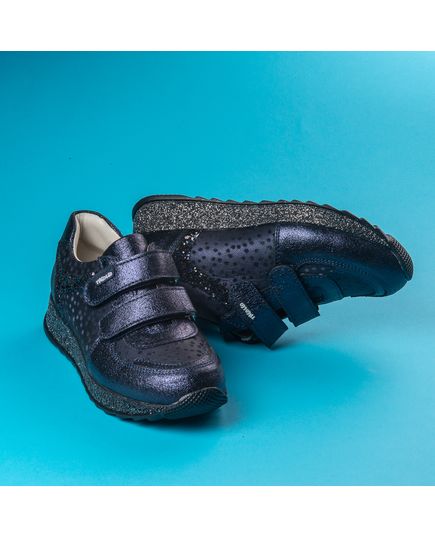 Кроссовки для девочек Theo Leo темно-синего цвета, Цвет: т.синій, Размер: 27, изображение 4