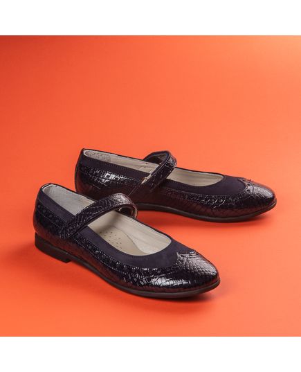 Туфлі для дівчаток Theo Leo синього кольору, Колір: синій, Розмір: 39, зображення 2