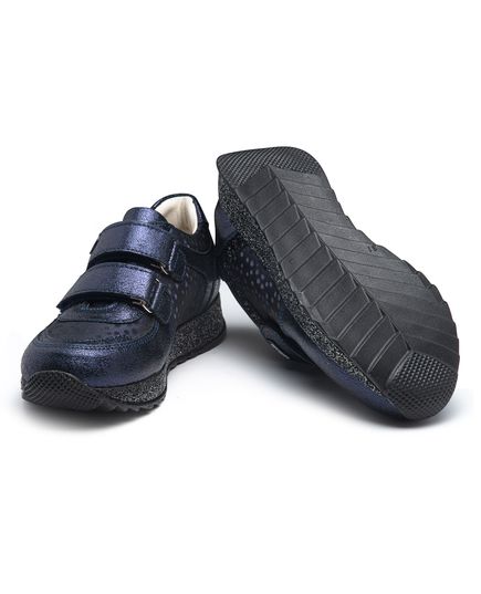 Кроссовки для девочек Theo Leo темно-синего цвета, Цвет: т.синій, Размер: 27, изображение 3