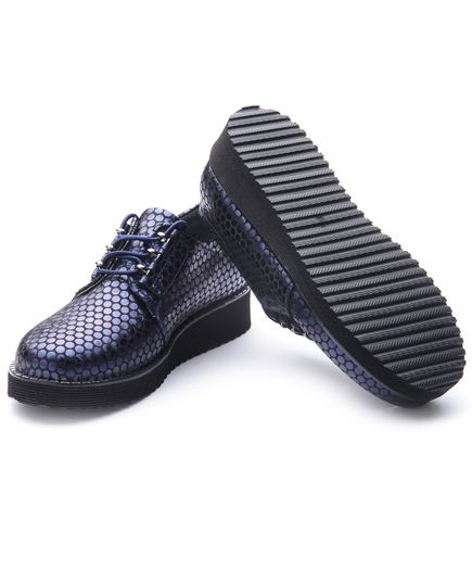 Туфлі для дівчаток Theo Leo темно-синього кольору, Колір: т.синій, Розмір: 28, зображення 2