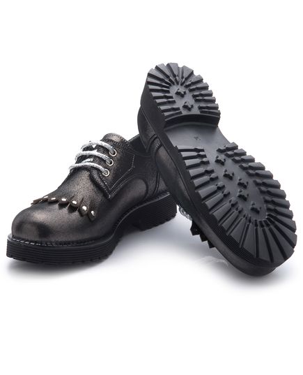 Туфлі для дівчаток Theo Leo сірого кольору, Колір: сірий, Розмір: 37, зображення 2