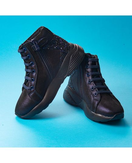 Ботинки для девочек Theo Leo темно-синего цвета, Цвет: т.синій, Размер: 38, изображение 2