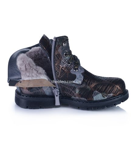 Зимові черевики для дівчаток Theo Leo сірого кольору, Колір: бежевий, Розмір: 26, зображення 5